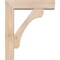 Ekena Millwork Legacy Block Smooth Bracket w/ Offset Brace, Douglas Fir, 5 1/2"W x 20"D x 24"H BKT0604X20X24LEC05SDF - alternate 2